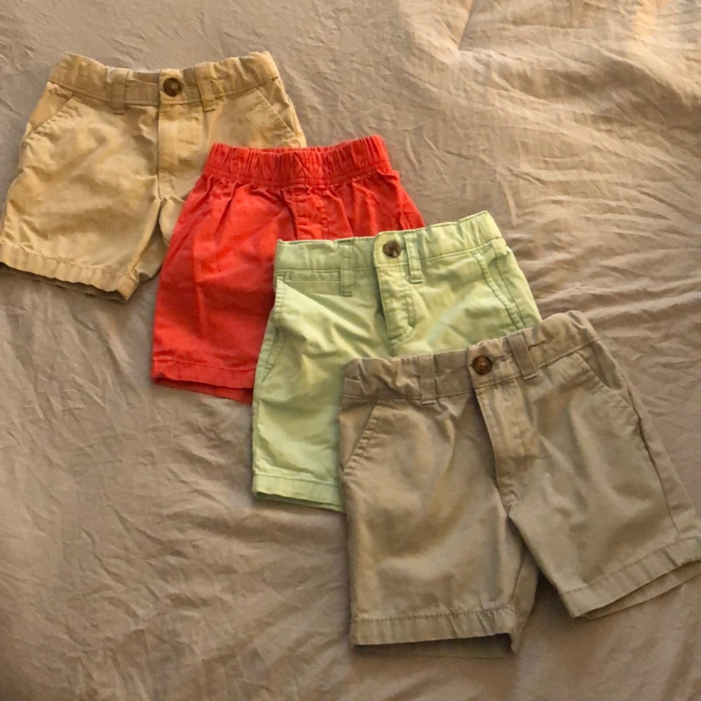 4 pairs of 2T boys shorts. Various brands